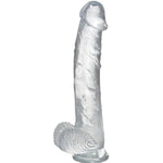 Huge Dildo Sex Toys, 12 Inch Clear Realistic Dildo Thick Anal Dildo With Strong Suction Cup For G-Spot And Anal Hands-Free Play, Big Dildo Adult Toys For Men Women