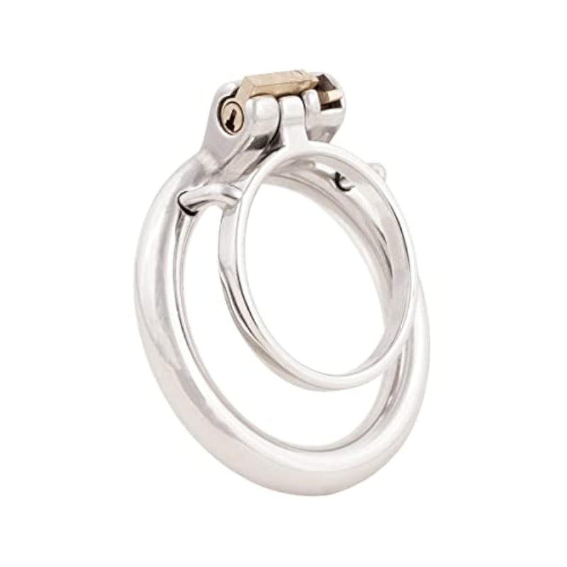 Male Chastity Device Stainless Steel Small Penis Ring Easy To Wear Male Virginity Lock J12250 50Mm