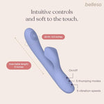 G-Thump G-Spot Rabbit Vibrator | Clitoral Stimulation | G-Spot Stimulation | Clitoral Vibrator | Waterproof | Usb Rechargeable