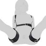 Bdsm Handcuffs Sex Bed Adult Set, Sex Bondage Restraints Straps Cuffs, Adjustable Pu Leather Sex Leash Bondage Fetish Handcuffs Kit Cuff Restraint Set Couples Sex Toys For Couple Bed Sex Play