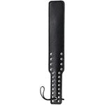 Quality Studded Spanking Paddles, 14.7Inch Faux Leather Paddle For Adults Sex Play, Black
