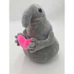 Hot 1Pc 20Cm Waiting Zhdun Holding Love In Hand Meme Tubby Gray Blob Zhdun Plush Doll Toy Stuffed Animal Dolls Creative Nice