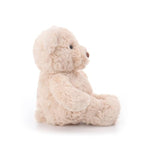 Cream Coffee Bear Stuffed Animals For Kids, Soft Cute Plush Toys For Baby Girl And Boy, 8.7 Inches