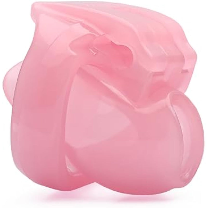 Ht-V4 Chastity Cage For Men | 5 Adjustable Wide Rings & 6 Colors | Beginner-Friendly | Adult Sex Toy With Sizing Guide (Pink, Nub)
