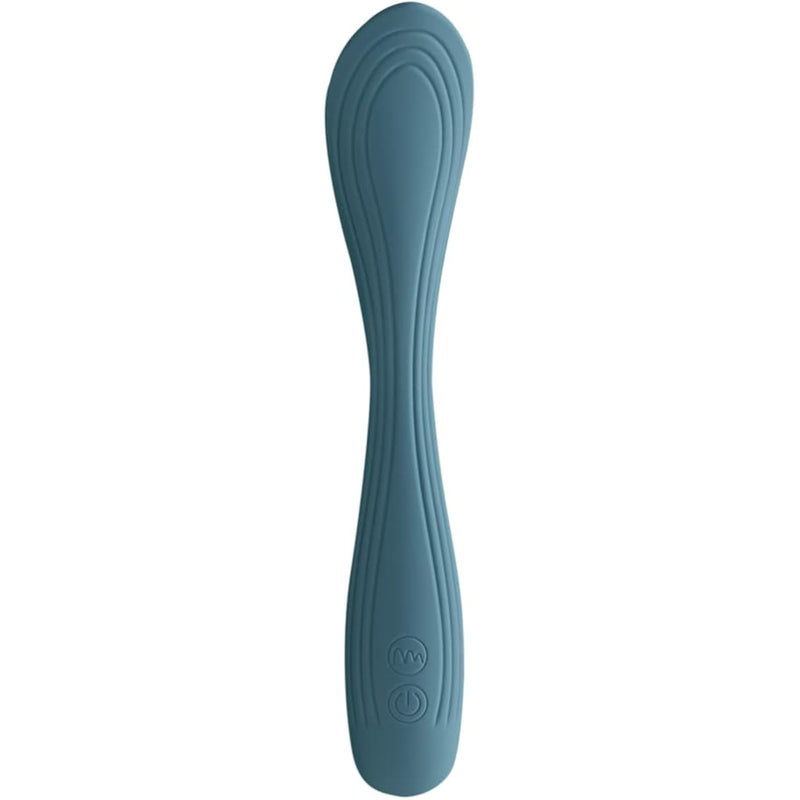 Pure Romance Twilight Mood | Bendable Clitoral Vibrator with 7 Pulse Patterns and 3 Speeds | Velvety Silicone Massagers with a Textured Head That Teases and Pleases