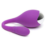 Ignite Vibrating Egg - 2 Inch Silicone Beginner Friendly Bullet Vibrator - 20 Function Vibrator For Women With Travel Lock - Rechargeable & Waterproof - Purple