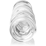 Drops Anal Link Glass Dildo For Temperature Play, Clear