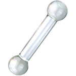 Glass Dildo Double-Ended Butt Plug Anal Beads,Glass Dildo G-Spot Wand Anal Beads Butt Plug Dual Ended P-Spot Stimulator Fetish Prostate Massager Masturbation Sex Toy For Men Women(M)
