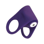 Hard Vibrator, Rechargeable Vibrating Couples Double C-Ring, Clitoral Stimulation, 10 Vibration Mode Adult Sex Toy (Purple)