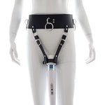 AV Massage Stick Assembly Pants Vibrator Holder SM Binding Bondage Restraints Sex BDSM Kit. Adult Personal Orgasm Tease Sexual Stimulator Kinky Toys (Wand or Vibrator Not Included) (Red)