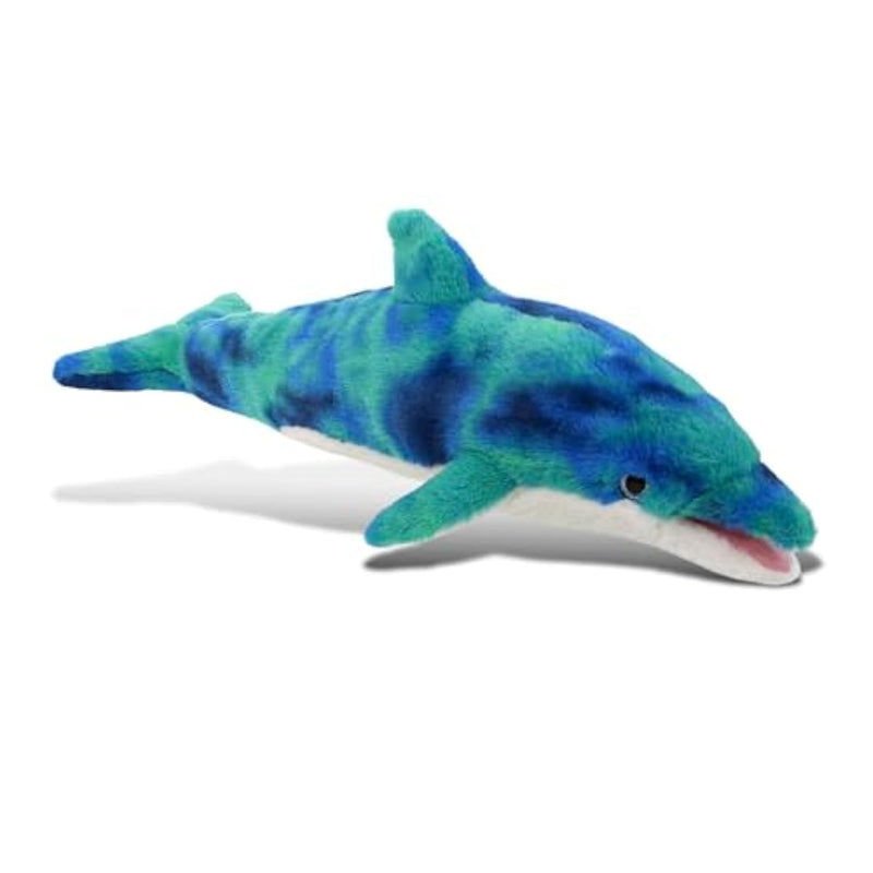 Blue Tie-Dye Dolphin Super Soft Stuffed Animal, Cute Realistic Stuffed Animals For Girls, Boys, Adults Animal Gifts, Kids Nursery Decor For Newborn, Cuddly Soft Baby Plush Toys - 18 Inches