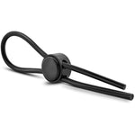 Eden Adult Sex Toy - Adjustable Double Loop Silicone Cock Ring - 5.4 Inch - Stamina & Erection Enhancing Lasso-Style Penis String - Male Cock Ties With Bead - Long Lasting, Delay Ejaculation - Black