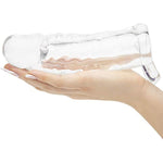Mega Thick Penis Sleeve | 2 Extra Inches Penis Extender With Ball Loop | Girthy Realistic Sexual Stimulation Device | Couples Cock Enlarger Adult Sex Toys For Men | Clear
