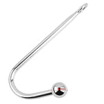 Bdsm Metal Anal Hook Butt Plug With Smooth Ball Anal Plug Butt Plug Prostate Massage G-Spot Sm Restraints Anal Gay Sex Toys For Man And Woman Adult Games,L