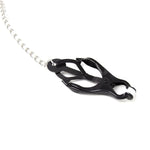 Adjustable Nipple Clamps With Chastity Ring Chain For Bdsm Men – Metal Nipple Toys For Adult Bondage Play