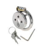 Flat Chastity Cage For Men New Chastity Devices Lock Design Small Chastity Cage Male Penis Cage Cock Cage Bdsm Toys For Couples Sex (40Mm/1.57In)