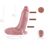 9.1" Squirting Silicone Dildo, 7.55" Insertable Realistic Penis With Kliclok System, Hands-Free Play Soft Sex Toy - L Size Banzol, Amazing Series