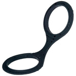 Handcuffs Silicone Toys, Realistic Police Style Costume Prop For Halloween?Black?