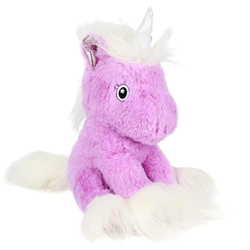 Adorable Unicorn Plush Toy Floppy Soft Stuffed Animal Unicorn With Long Plush Cute Birthday For Girls Kids Toddlers, Purple, 12''