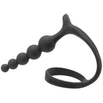 Erectile Dysfunction Aid and Anal Pleasure Kit with Silicone Anal Beads and Lubricant