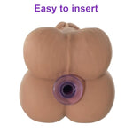 Large Crystal Anal Plug for Men and Women, 5.04 Inch Purple Hollow Butt Expander