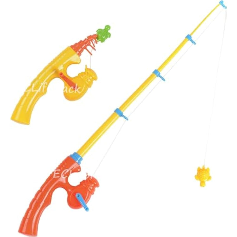 Magnetic Fishing Toy Pole 2 Pack For Replacement | No Fishes Are Included, Bathtime Carnival For Toddler Education Teaching, Party Fishing Poles Rod Ocean Sea Animals Birthday Gift (X-Large)