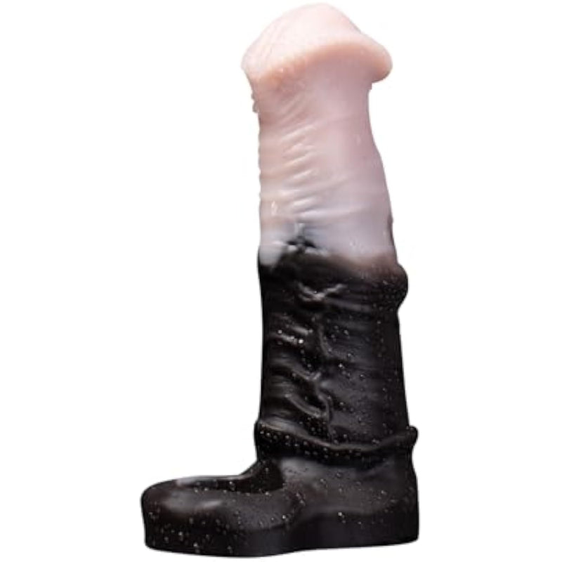 Horse Penis Silicone Extender - Thickening & Lengthening Cock Sleeve For Men - Safe Liquid Silicone Reusable Condom For Enhanced Size And Stamina