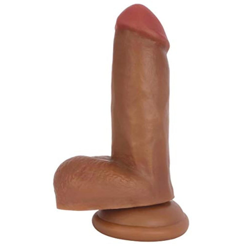 Curve Novelties Jock Medium Suction Cup Dildo With Balls - 6"