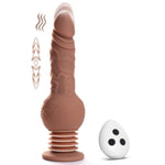 Thrusting Dildo Vibrator - 9.29" Realistic Silicone Dildos For G Spot Anal Stimulation With 10 Vibrating & 3 Bouncing Modes, Adult Toys Penis Sex Toys For Women Men Couples (Drillme)