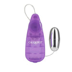 Purple Teardrop Bullet Vibrator with Slim Easy Controller and Multi-Speed Vibration for Couples