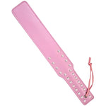 Quality Studded Spanking Paddles, 14.7Inch Faux Leather Paddle For Adults Sex Play, Pink
