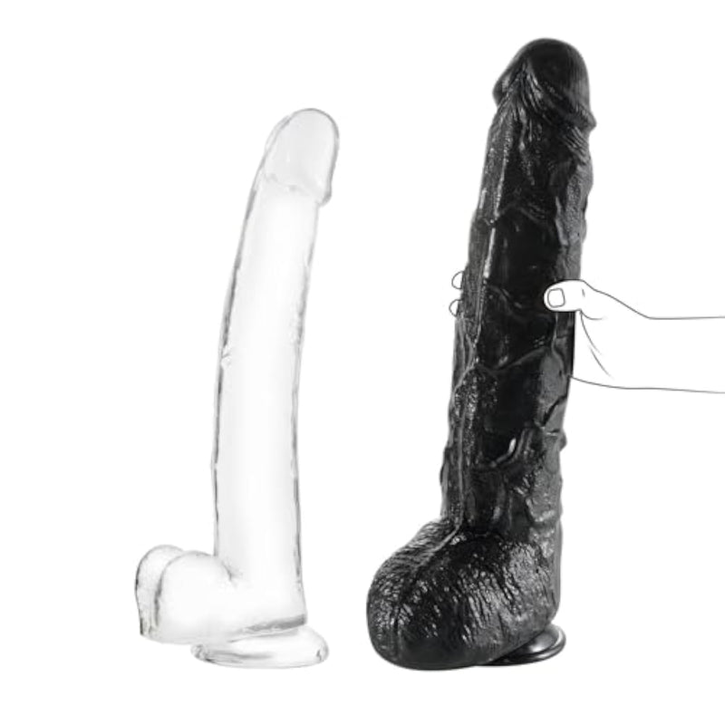 14.5 Inch Huge Realistic Dildo + 17.3 Inch Long Realistic Huge Thick Dildo