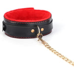 Bdsm Set Plush Handcuffs Restraint Bondage Kit Collar Whip Sm Nipple Clamps Leather Sex Play