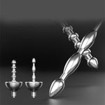 Pull Beads Stainless Steel Metal Urethral Plug Massage Stick Mushroom Head Urethral Sound Smooth Urethral Plug Urethral Sex Toy