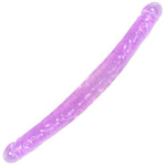 13.2 x 1.5 Inches Double-Headed Realistic Dildo for Women and Lesbians, Purple