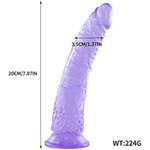 2.6'' Diameter Realistic Silicone Dildo With Suction Cup+Harness & Strap-On Set With 7.87" Pvc Dildo