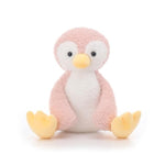Pink Velvet Penguin Stuffed Animals For Kids, Soft Cute Plush Toys For Baby Girl And Boy, 8.5 Inches