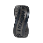 Star Wars Dualtone Silicone Ring - Comfortable And Flexible Design - I Know - Black Pearl/Platinum - 7