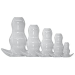 Soft Silicone Anal Expansion Kit for Adults - 5 Piece Set with Peep Butt Plug