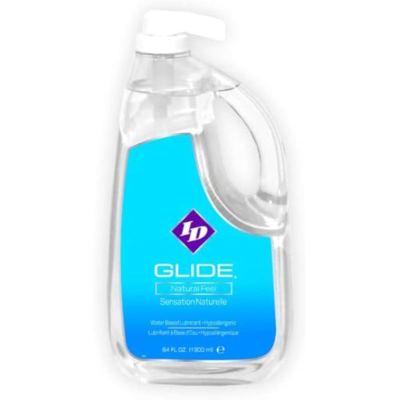 ID Glide Water Based Personal Lubricant for Men Women and Couples - Hypoallergenic Lube with Natural Feel