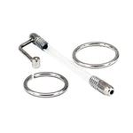 Elite 3.59 Inch Flexible Urethral Sounding Dilators Penis Plug, Cum-Through Hole