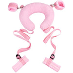 Sm Flirting Binding Split Leg With Pillow Stretch Leg Restraint Pillow(Pink)