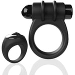 Remote Controlled Switch Vibrating Ring Vibrating Cock Ring - Deep Vibrations - Penis Rings - Couple Sex Toys - Dick Rings For Mutual Pleasure - Black