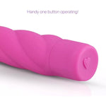 8" Big Twist Vibrator Textured Silicone Vibe For Vagina G Spot Clitoris Stimulation 10 Function Vibrator Smooth Touch Waterproof Quiet Powerful Adult Sex Adult Toy Gift For Women Couples