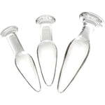 Glass Butt Plugs,4.92 In Crystal Anal Trainer Bum Plug With Long Neck Sex Toy For Men,Women