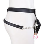 Male Chastity Belts Pu Cage Belt Bdsm Devices Adjustable Strap Bondage Kit,Sex Restraints Furniture Toys For Men