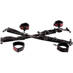 Scandal Over The Door Cross – Luxury Bondage Restraints For Couples – Bdsm Toys For Couples – Black