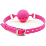 Silicone Breathable Adult Ball Gag Bdsm Adult Sex Toys Bondage Kit Restraints Play Silicone Ball With Holes Open Mouth Gag Sex Toy For Fetish Lover