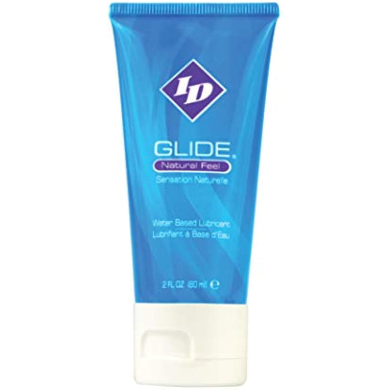 ID Glide Personal Lubricant, Natural Feel Water Based Lube, 2 Fl Oz Tube