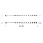 Penis Plug 6.2 Inch 11 Beads Design Adult Men Urethral Masturbation Glans Stimulation Pleasures Sex Toy (0.23 Inch)